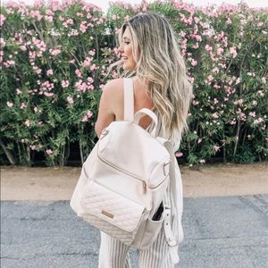 Luli Bebe Monaco Diaper Backpack | Full size | Stone Grey